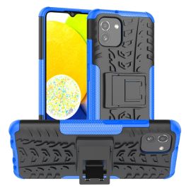 STAND Extra strapazierfähige Hülle Samsung Galaxy A03 blau