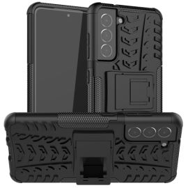 STAND Extra strapazierfähige Hülle Samsung Galaxy S21 FE 5G schwarz