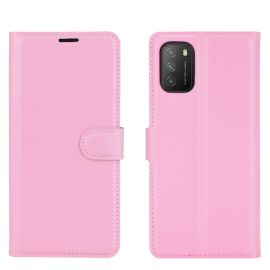LITCHI Geldbörsenhülle Xiaomi Poco M3 rosa