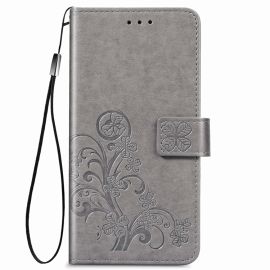 ART Geldbörsenhülle Xiaomi Poco M3 FLOWERS grau