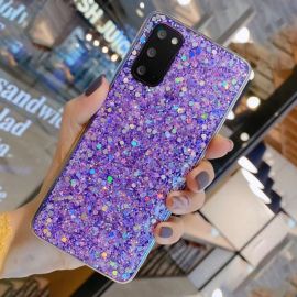 GLITTER Schutzhülle Samsung Galaxy A52 / A52s / A52 5G lila