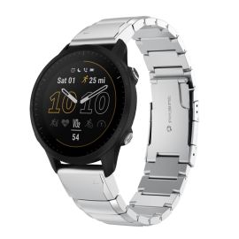 ARMOUR QuickFit Metallarmband für Garmin Forerunner 955 Silber