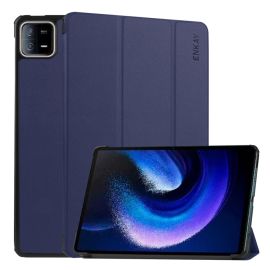 ENKAY LEATHER Flip Case für Xiaomi Pad 6 / Pad 6 Pro dunkelblau