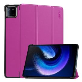 ENKAY LEATHER Flip Cover für Xiaomi Pad 6 / Pad 6 Pro lila