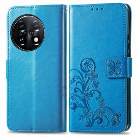 ART FLOWERS Brieftaschenhülle One Plus 11 5G blau