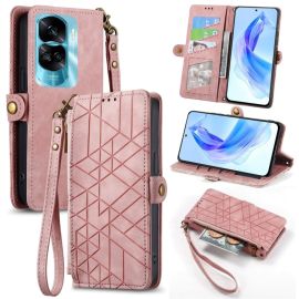 GEOM Wallet Case für Honor 90 Lite 5G rosa