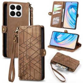 GEOM Wallet Case für Honor X8a braun