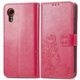 ART FLOWER S Wallet Cover für Samsung Galaxy Xcover 7 dunkelrosa
