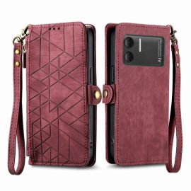 GEOM Wallet Case für Doogee X98 / X98 Pro rot