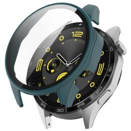 PC VOLLSTÄNDIGE ABDECKUNG Kunststoffabdeckung mit Glas für Huawei Watch GT 4 46 mm grün