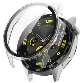 PC VOLLSTÄNDIGE ABDECKUNG Kunststoffabdeckung mit Glas für Huawei Watch GT 4 46 mm transparent