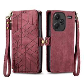 GEOM Wallet Case für Xiaomi Redmi Note 13 Pro+ 5G rot