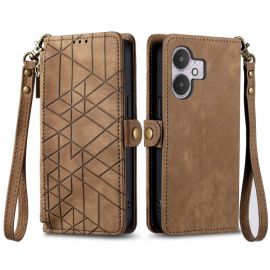 GEOM Wallet Case für Xiaomi Redmi 13C 5G braun
