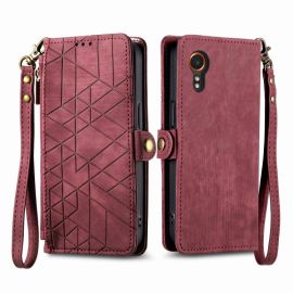GEOM Wallet Case für Samsung Galaxy Xcover 7 rot