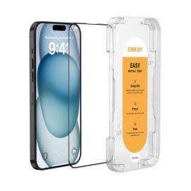 ENKAY 3D gehärtetes Schutzglas für Apple iPhone 15 / iPhone 16