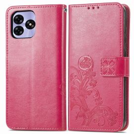 ART FLOWERS Wallet Cover für Umidigi G5 / G5A dunkelrosa