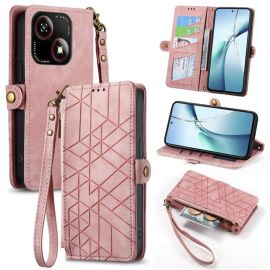 GEOM Wallet Case für ZTE Blade A35e Pink