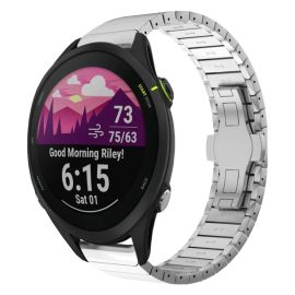 CLASSIC Metallarmband für Garmin Forerunner 255 Music silber