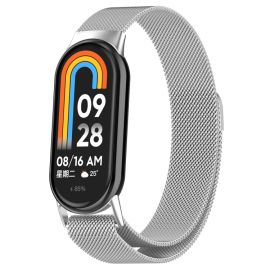 MILANESE Metallarmband für Xiaomi Smart Band 10 / 9 / 8 Silber