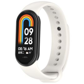 SILICONE Wechselarmband für Xiaomi Smart Band 9 grau-weiß