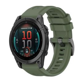SILICONE Wechselarmband für Garmin Fenix E 47mm dunkelgrün