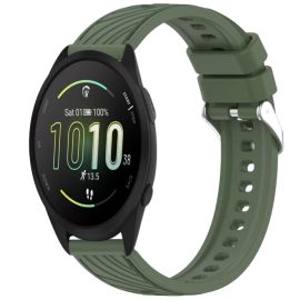 PRINTY Silikonarmband für Garmin Forerunner 165 dunkelgrün