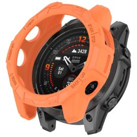TPU HALF ABDECKUNG Abdeckung für Garmin Fenix E 47mm orange