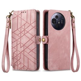 GEOM Wallet Case für TCL 50 Pro NxtPaper rosa