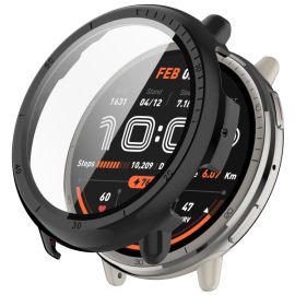 PC FULL COVER Kunststoffabdeckung mit Glas für Amazfit Active 2 schwarz