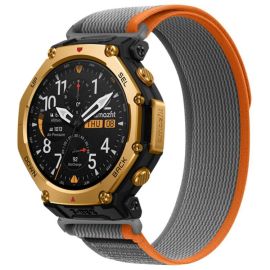 NYLON COLOR Ersatzarmband für Amazfit T-Rex 3 Pro 48mm ORANGE-GREY