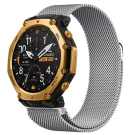 MILANESE Metallarmband für Amazfit T-Rex 3 Pro 48mm silber