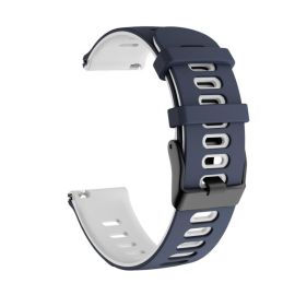 SPORTY Wechselbares Silikonarmband Amazfit T-Rex 3 Pro 48mm BLUE-WHITE