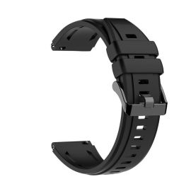 SILICONE Ersatzarmband für Huawei Watch Ultimate 2 schwarz