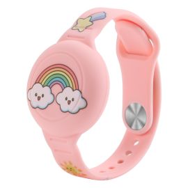CARTOON Kinder-Silikonarmband für AirTag RAINBOW