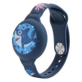 CARTOON Kinder-Silikonarmband für AirTag SHARK
