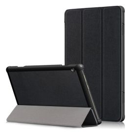 LEATHER Flip Cover Lenovo Tab M10 (X605F / X505L / X505F / ZA4G0019CZ / ZA480034CZ) schwarz
