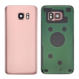 Rückseite (Akkudeckel) Samsung Galaxy S7 Edge rosa (Rose Gold)