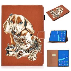 ART Flip Cover Lenovo Tab M10 Plus (TB-X606F / ZA5T0081CZ / ZA5V0206CZ) DOG AND CAT
