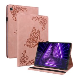 ART Flip Case für Lenovo Tab M10 Plus (TB-X606F / TB-X606L / ZA5T0081CZ / ZA5V0206CZ) BUTTERFLY pink